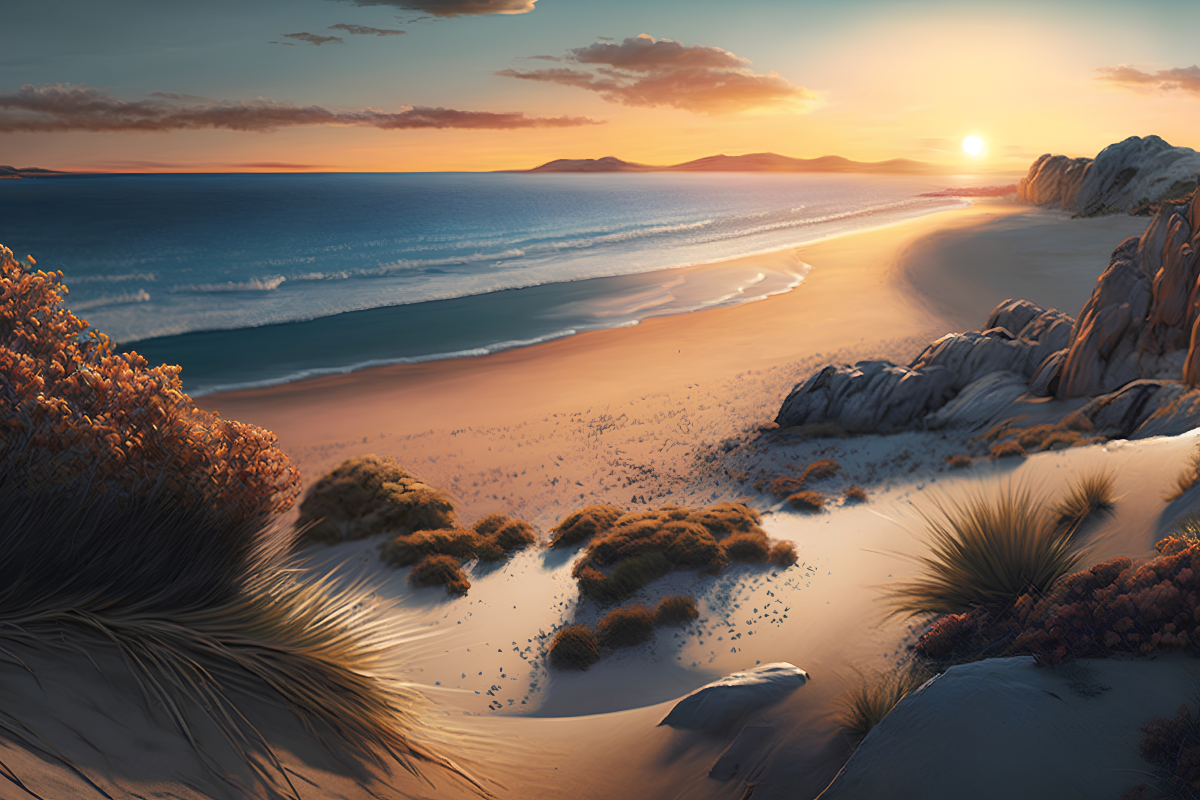 Vison du rêve de la page et soleil